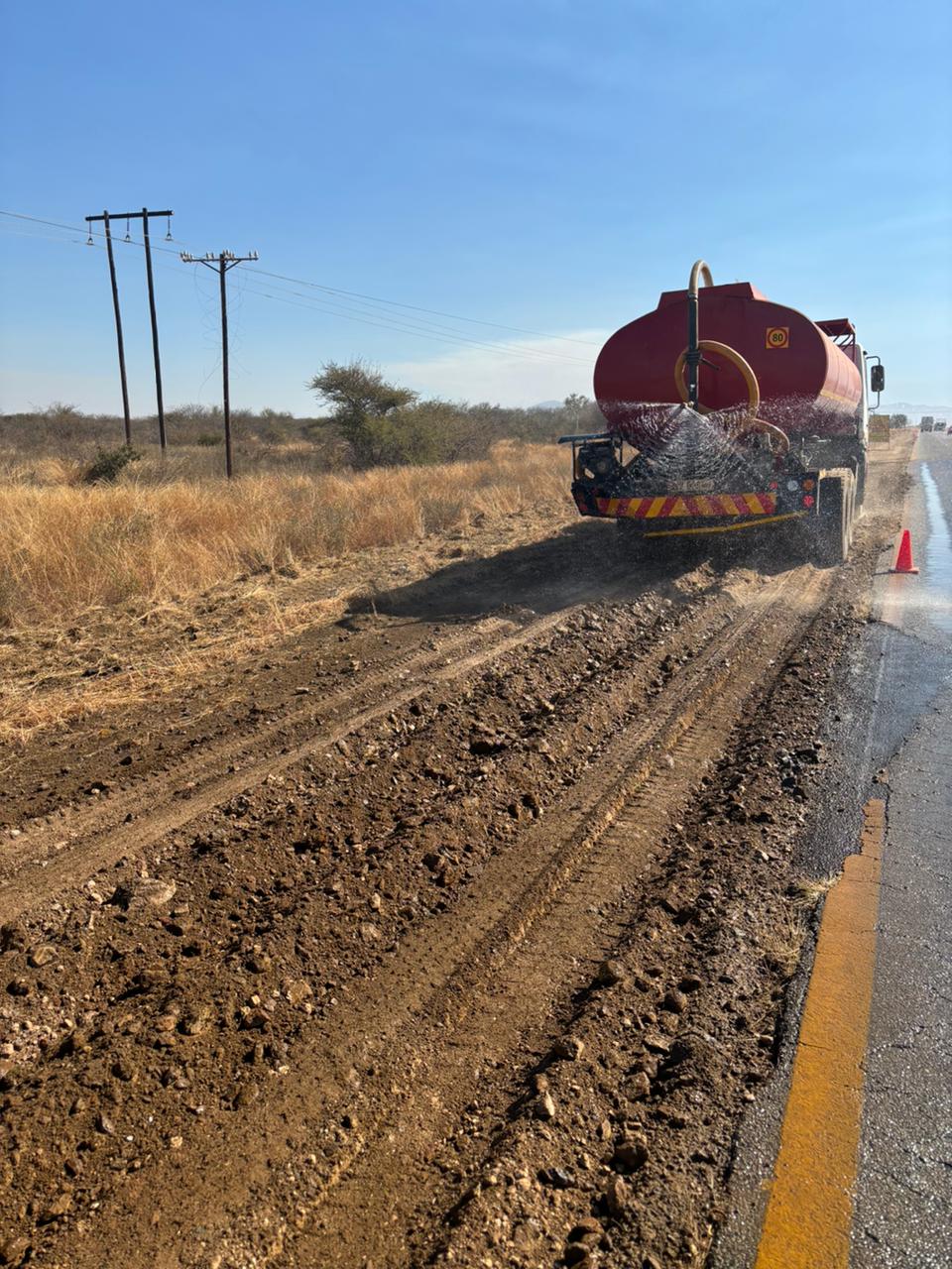 a construction truck on a project site